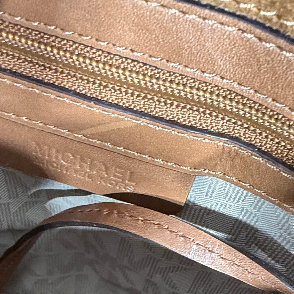 Michael Kors Tan Suede Crossbody Bag - Picture 11 of 12